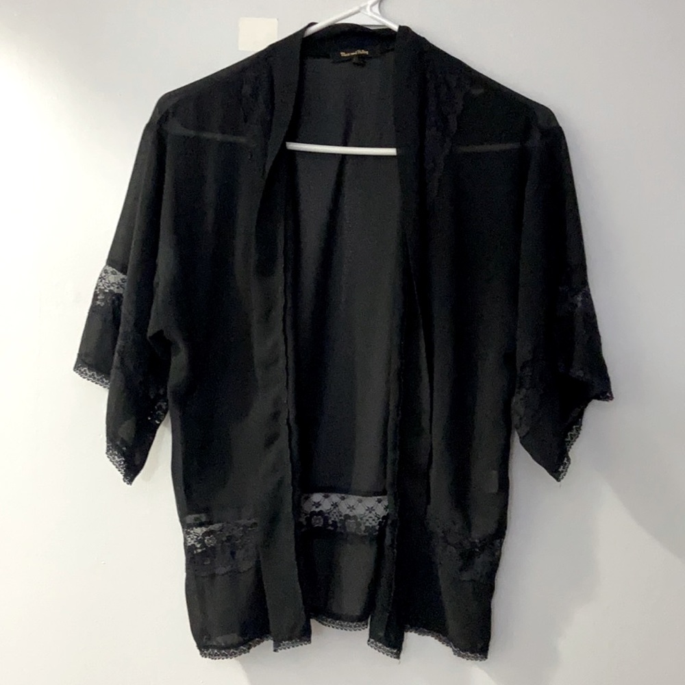 Black cardigan